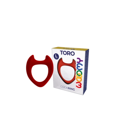Эрекционное кольцо Toro от Wooomy красное L